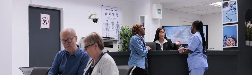 Installing IP-based network cameras and access controls in primary care centers for enhanced healthcare safety and security