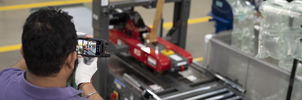 smart radio at a factory