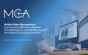 a person utilizing VideoManager EL and EX on the computer