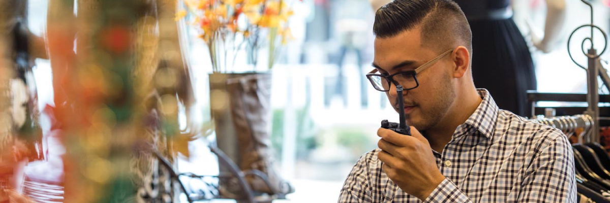 Motorola EVX-S24 Used in a Retail Store