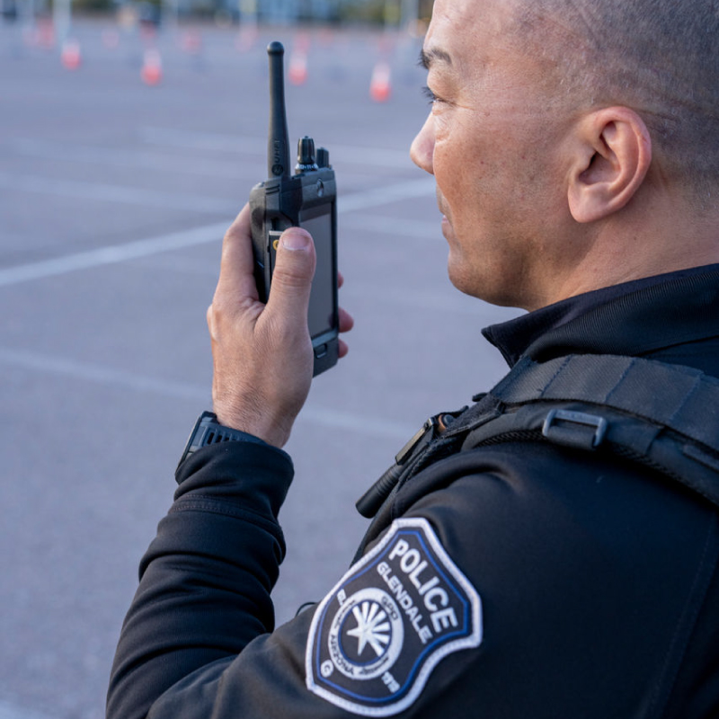 APX Next Radio Being Used by Glendale Police Officer