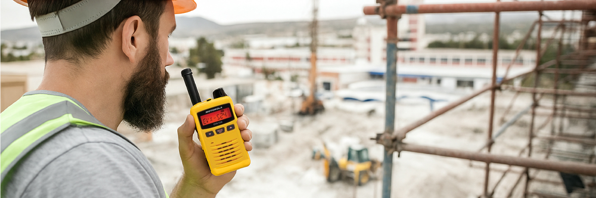Motorola EVX-S24 Used at a Construction Site