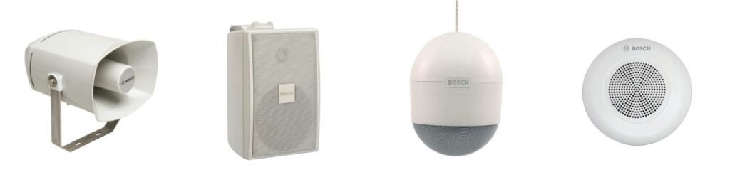 Bosch Speaker and Horn Montage Product Image