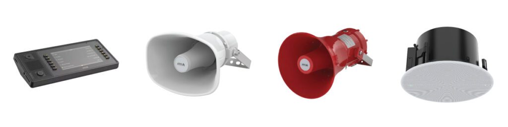 Axis network Audio speaker and horn montage image 1
