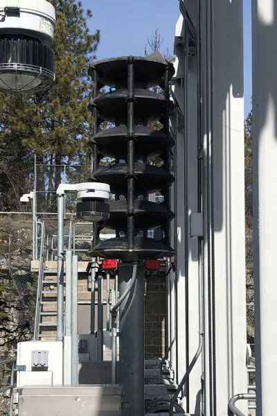 Outdoor Siren Located at DAM to Notify of Floods and Breaches