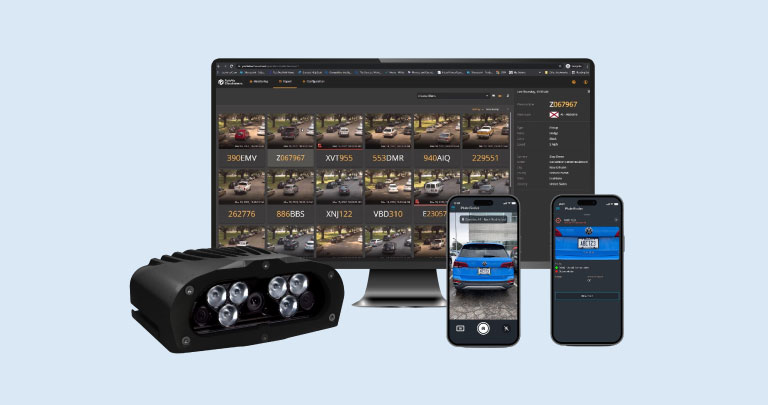 Picture of the Desktop Version of Genetec AutoVu, a Fixed and Mobile ALPR Application