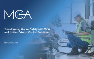 An engineer in an industrial plant using connected worker safety in order to stay protected, connected, and empowered.