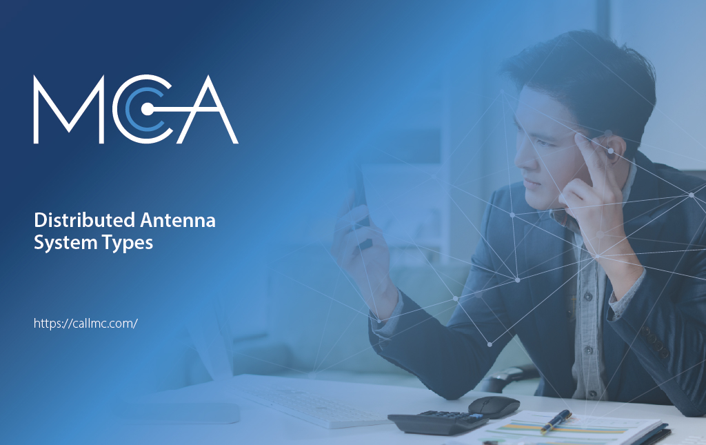 Office employee struggling to make a call from his desk because of the building's construction materials blocking radio frequency signals | need for Distributed Antenna Systems (DAS)