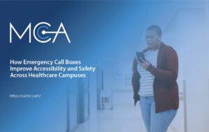 A hospital visitor stares at her phone in confusion as she attempts to find out where she is going.